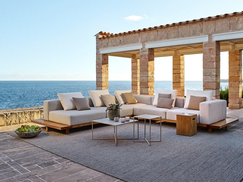 TRIBÙ Модульный садовый диван с водоотталкивающими подушками Vis à vis sofa sun-id-1365364 - Вид №5