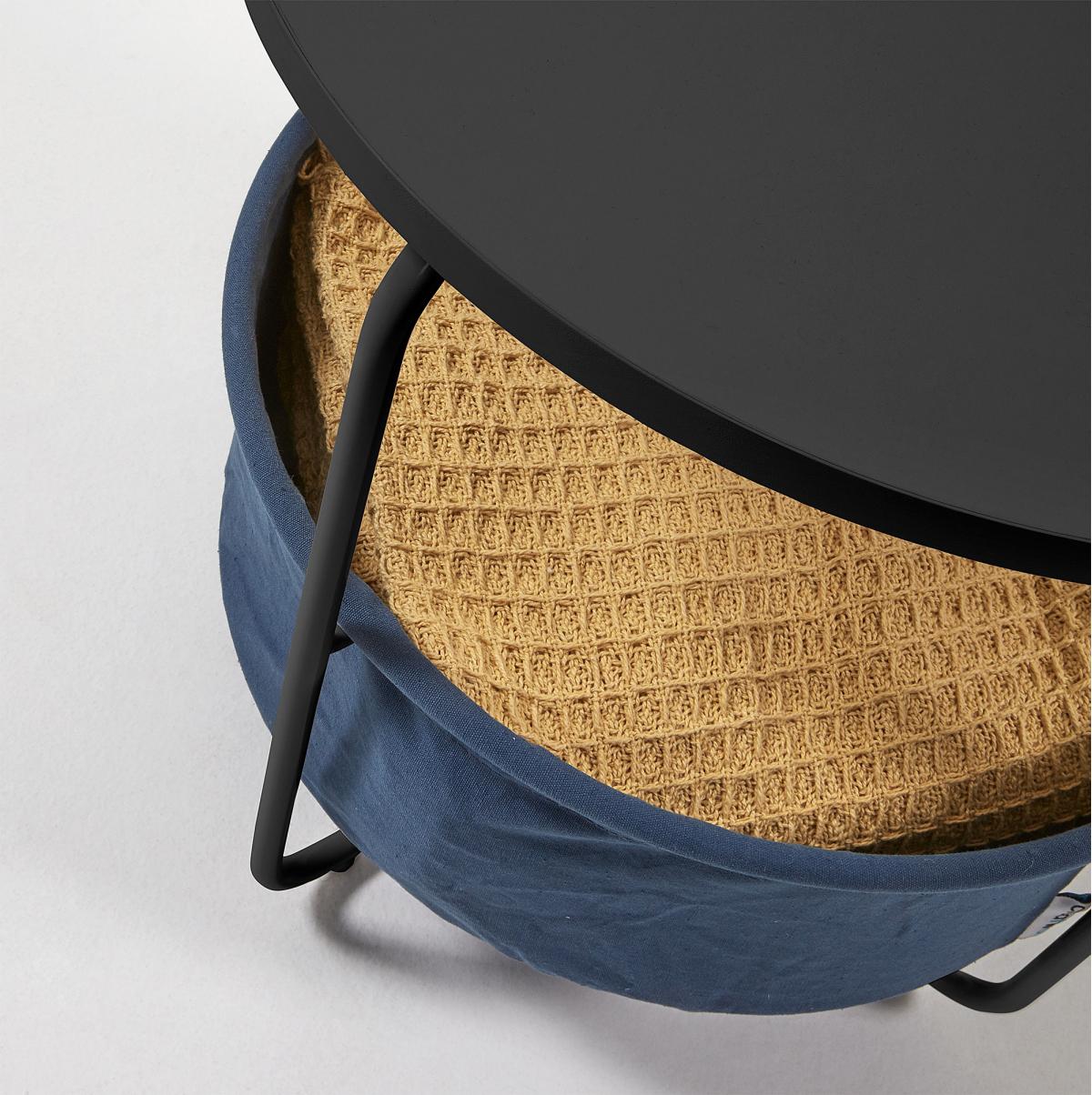 069059 Приставной столик черный La Forma Specter  - Вид №2