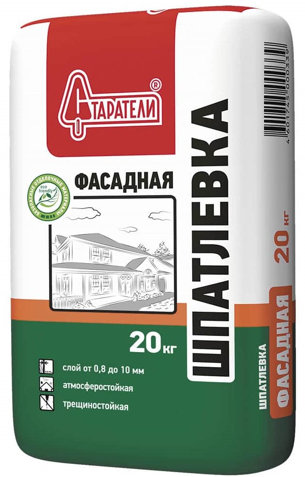 Шпатлевка Старатели фасадная 20кг 355 - Вид №1