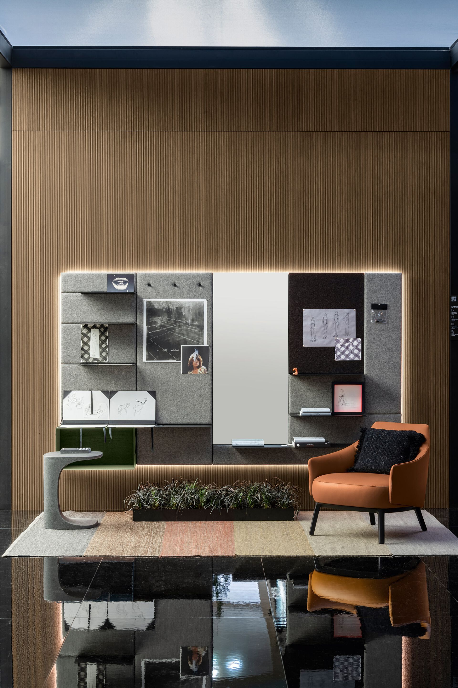 Обшивка из ткани, ламината и деревянных и металлических полок Kristalia Avenue ARCH-00090850 - Вид №19