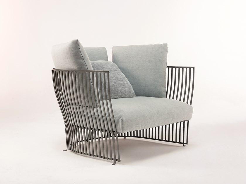 Ethimo Садовое кресло из ткани и алюминия с подлокотниками Venexia sun-id-1392039 - Вид №1