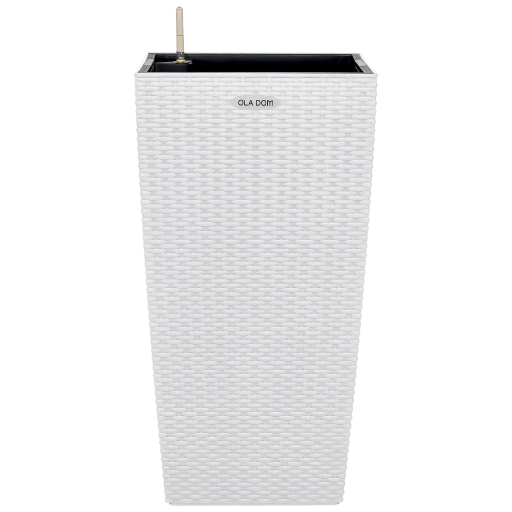 Кашпо для цветов Ola Dom Rattan 31 л белый 89416268 STLM-2104692 Santreyd