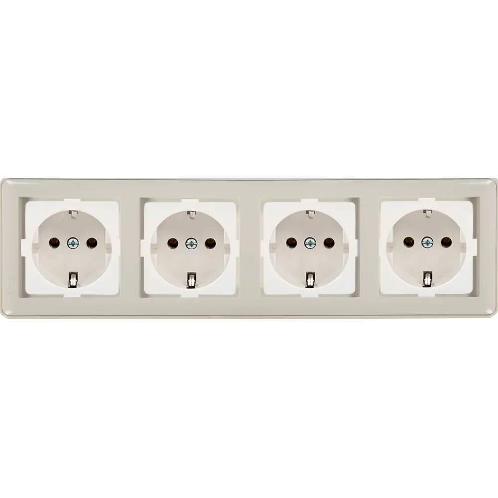 Рамка SYSTEME ELECTRIC W59 для 4 розеток - защита и стиль в белом цвете 18799181 STLM-0012744 - Вид №2