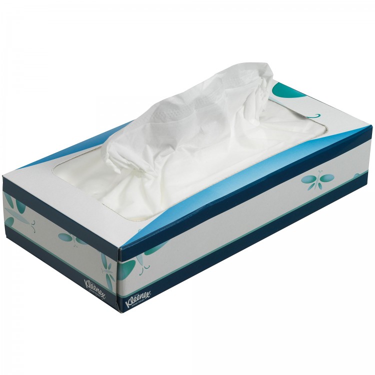 8824 Kimberly Clark Салфетки косметические для лица Kimberly Clark Professional Kleenex 8824 К1 20х20 3-слойные 12 пачек по 72 листа белый  - Вид №2