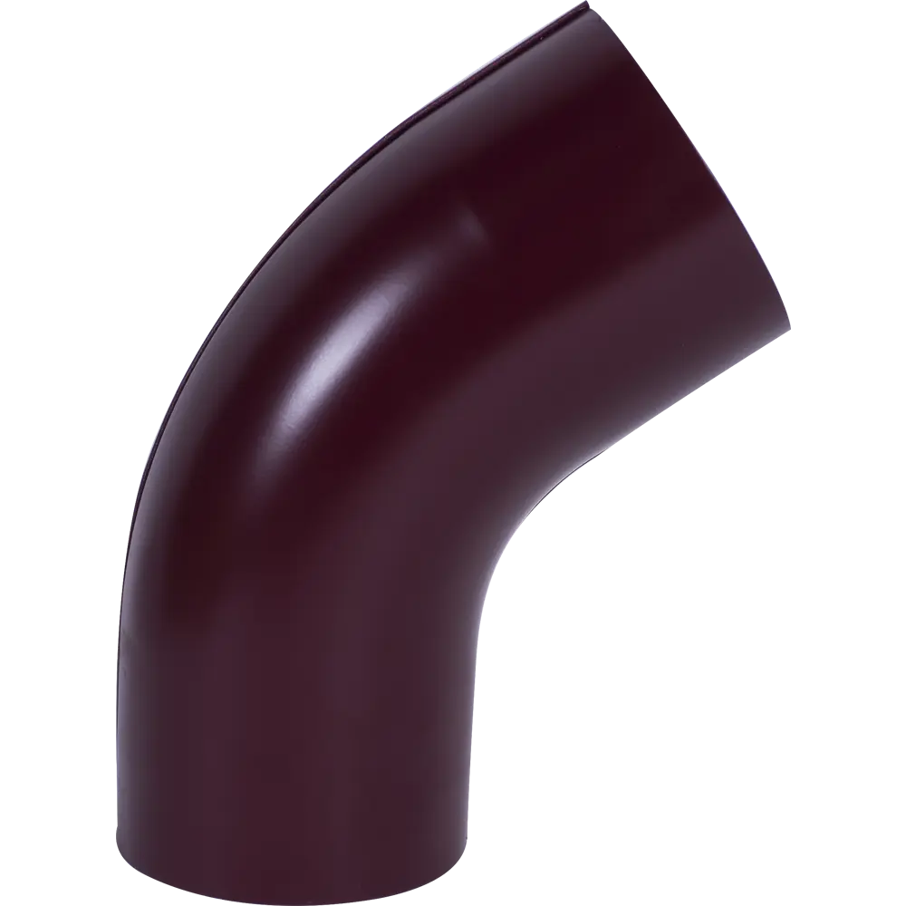 Колено трубы 55° D90 мм цвет вишня ВЕГА STLM-2028174 - Вид №1