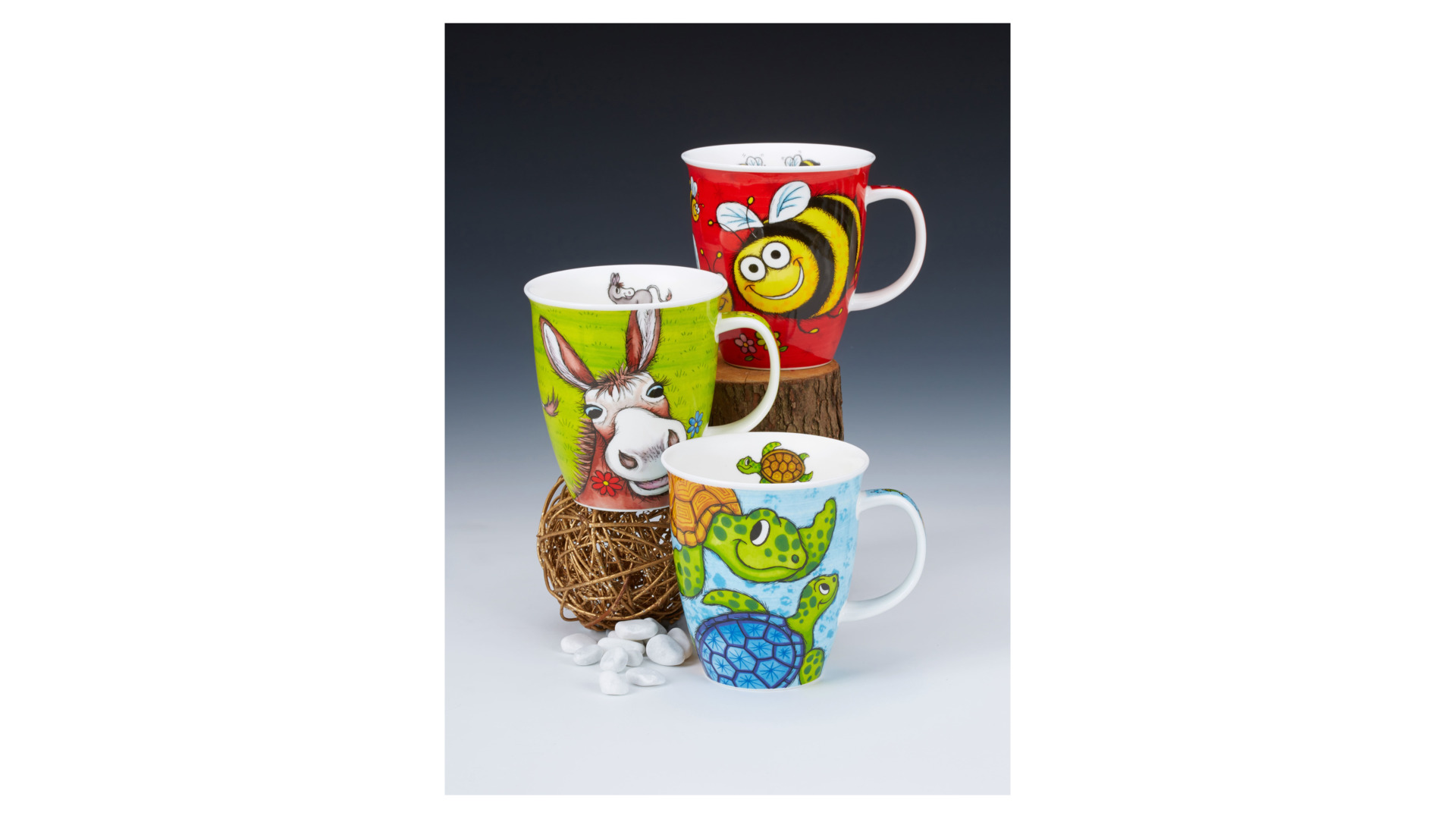 10672758 Dunoon Кружка Dunoon Черепахи.Невис 480мл, фарфор Фарфор костяной  - Вид №1