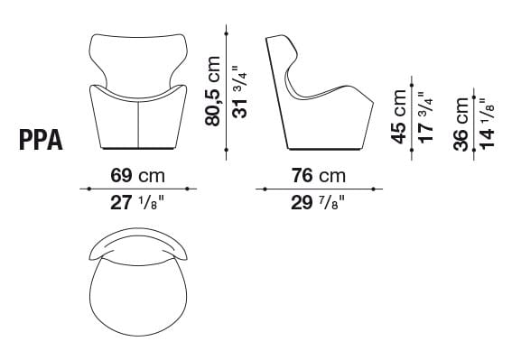 Вращающееся кресло B&B Italia ARCH-00064118 - Вид №7