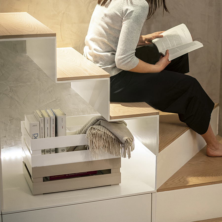 170200190 Ящик для хранения tidy&store 45х31х15 см, бежевый Guzzini  - Вид №4