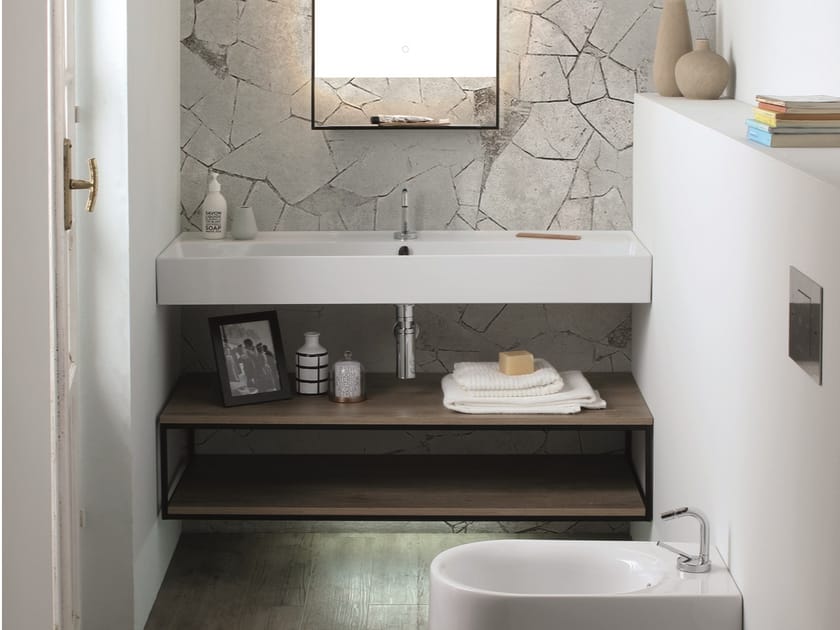 Подвесной умывальник со стальной рамой и меламинированным COLAVENE SQUARE ARCH-00085971