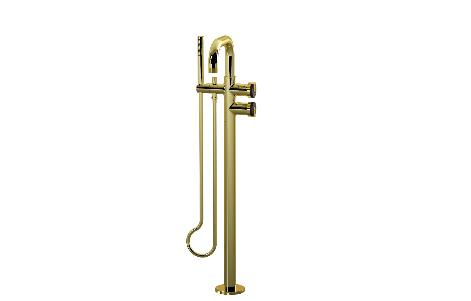E-11557-R1OB-L1BB-PB Смеситель напольный отдельностоящий (внешняя часть) GRAFF MOD+