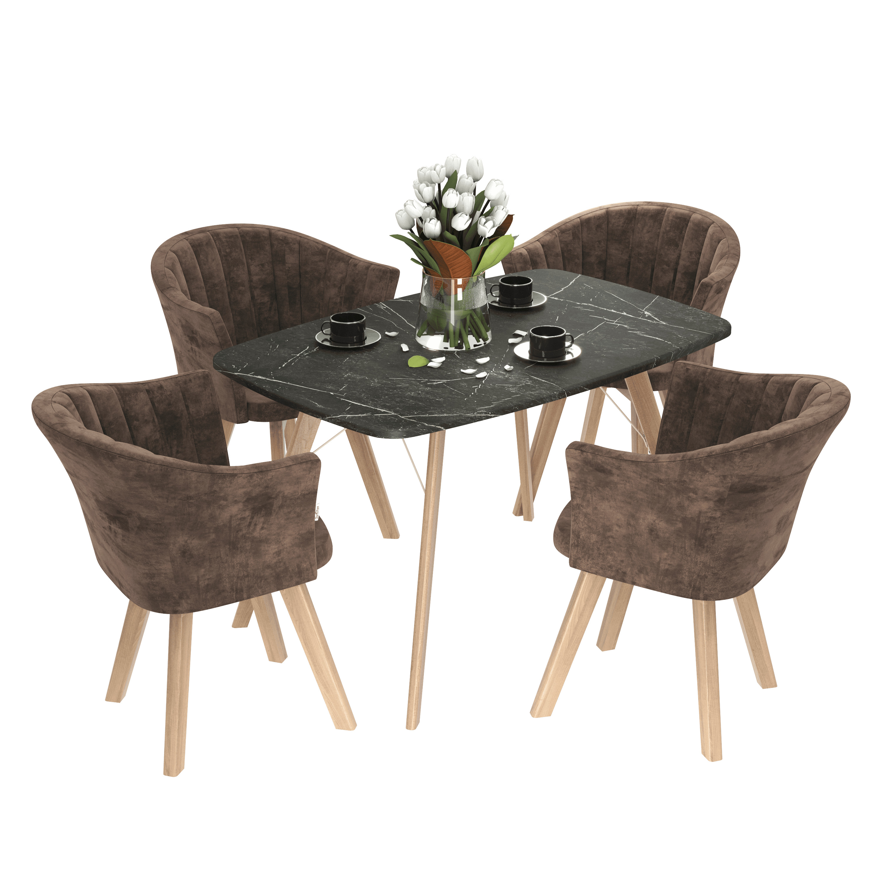 Стол со стульями SHT-DS71 Santreyd 