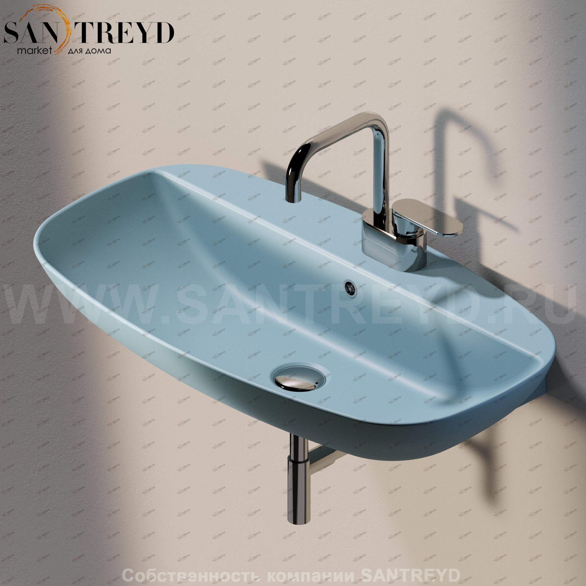 ND75PR5014 Подвесная раковина настенная прямоугольная Ceramica Flaminia Nuda