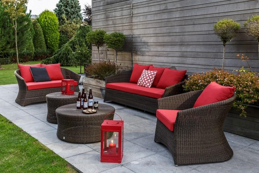 Kok Maison 3-х местный садовый диван из полиэтилена Résine fine sun-id-1379445 - Вид №2