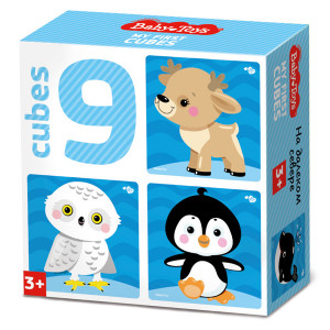 TD03535 BABY Кубики "На краю земли" (без обклейки), 9 шт Baby Toys