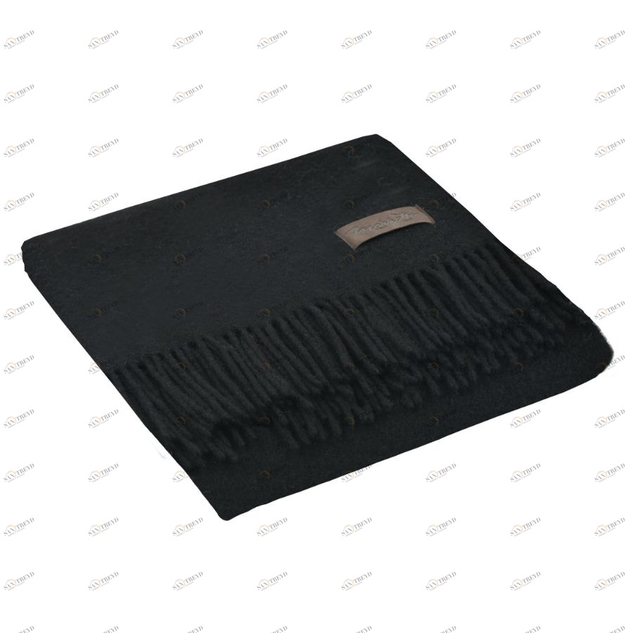 Плед шерстяной Dalia, 130х180 см, черный MARZOTTO DALIA0199