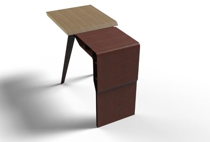 TrackDesign Консоль из стали и дерева с полками  Tt0677000  - Вид №3