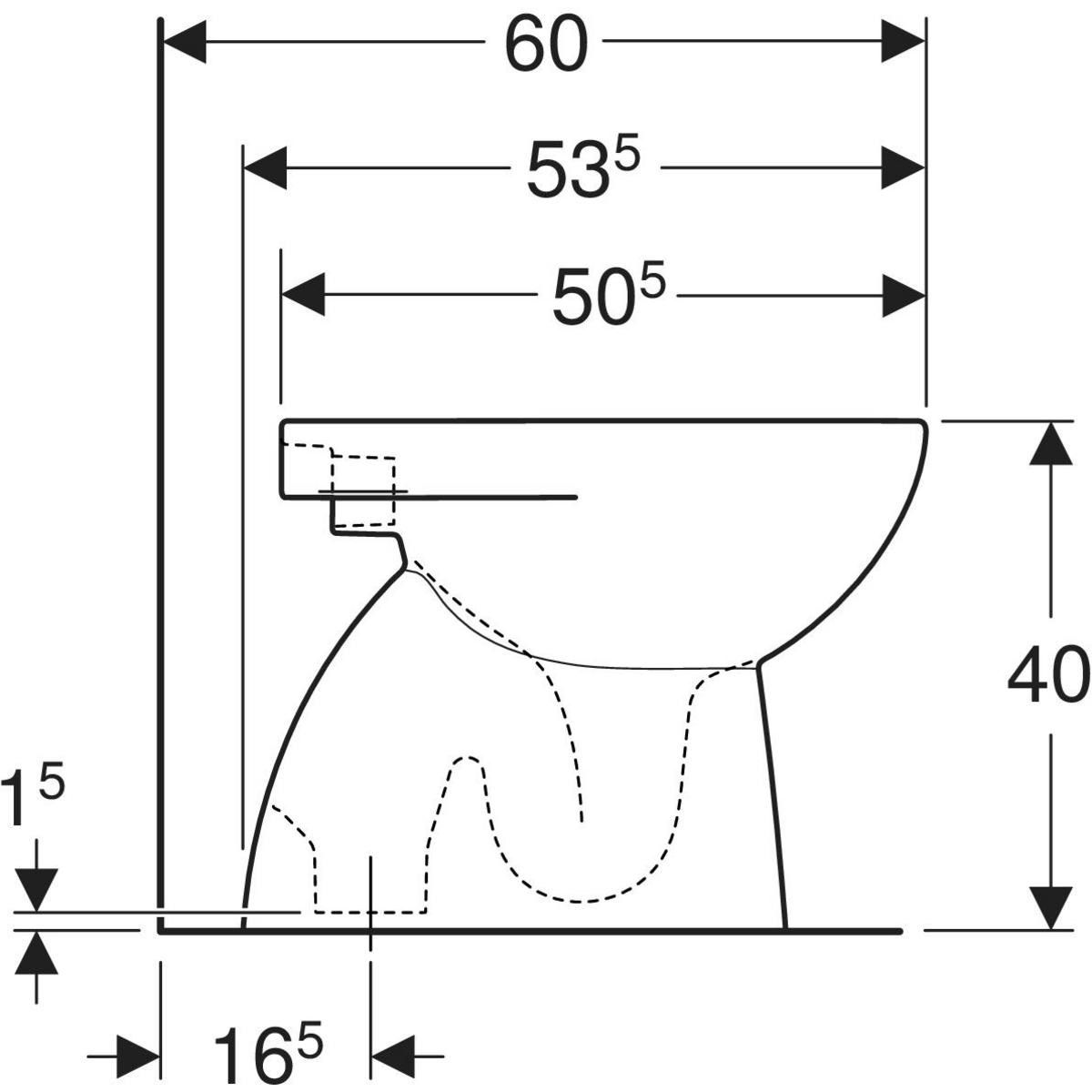 Туалет для ванной комнаты Geberit Selnova ARCH-00032016 - Вид №4