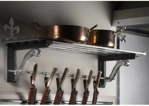 Officine Gullo Полка / подставка для кухонной утвари из хромированной латуни