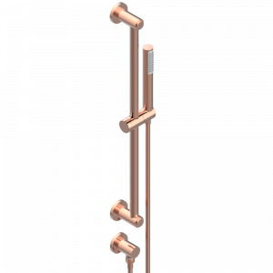 U2B-58 Душ ручной стильный встраиваемый в стену, 60 cм штанга, шланг, крючок и патрубок для душа Thg-paris Le 11 с рукоятками Розовое золото