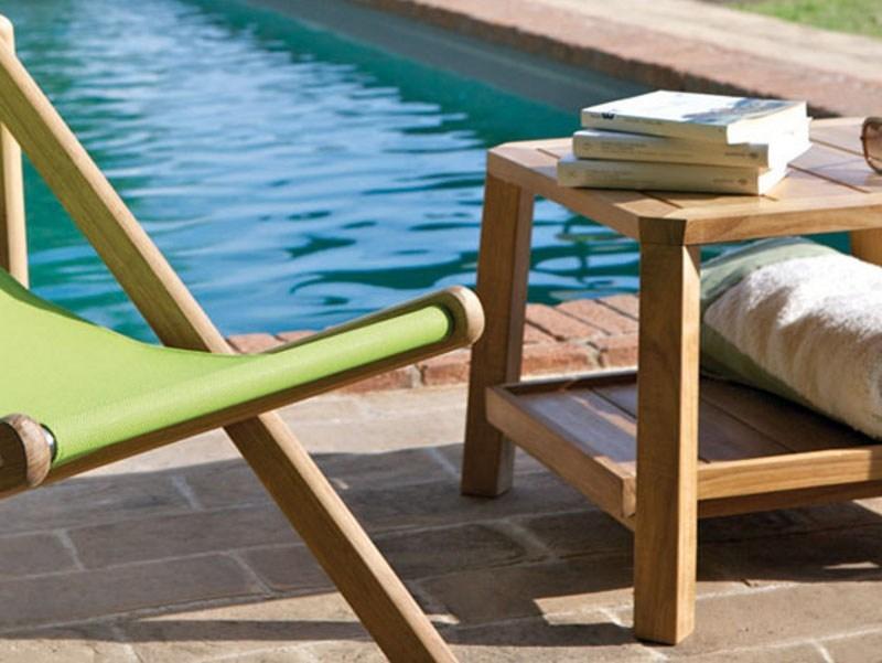 Ethimo Садовый столик из дерева с подносом Petit club Pcqm0500 - Вид №4