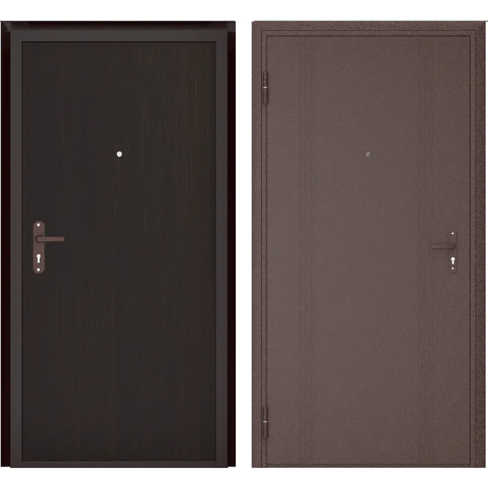 Дверь входная металлическая Ламистайл, 880 мм, левая, цвет венге DOORHAN STLM-2079821