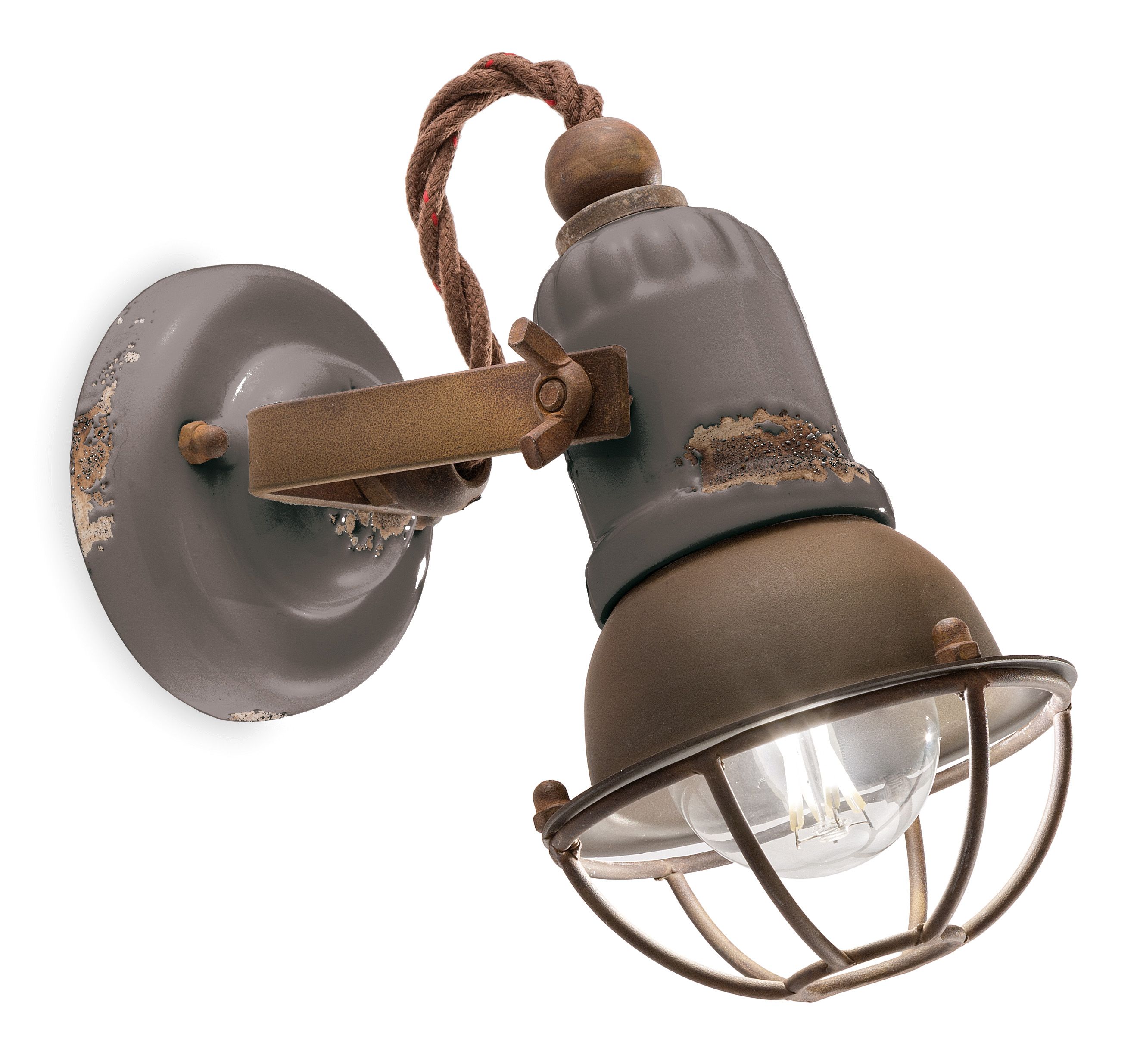 Керамический круглый поворотный настенный прожектор FERROLUCE ARCH-00139824 - Вид №2