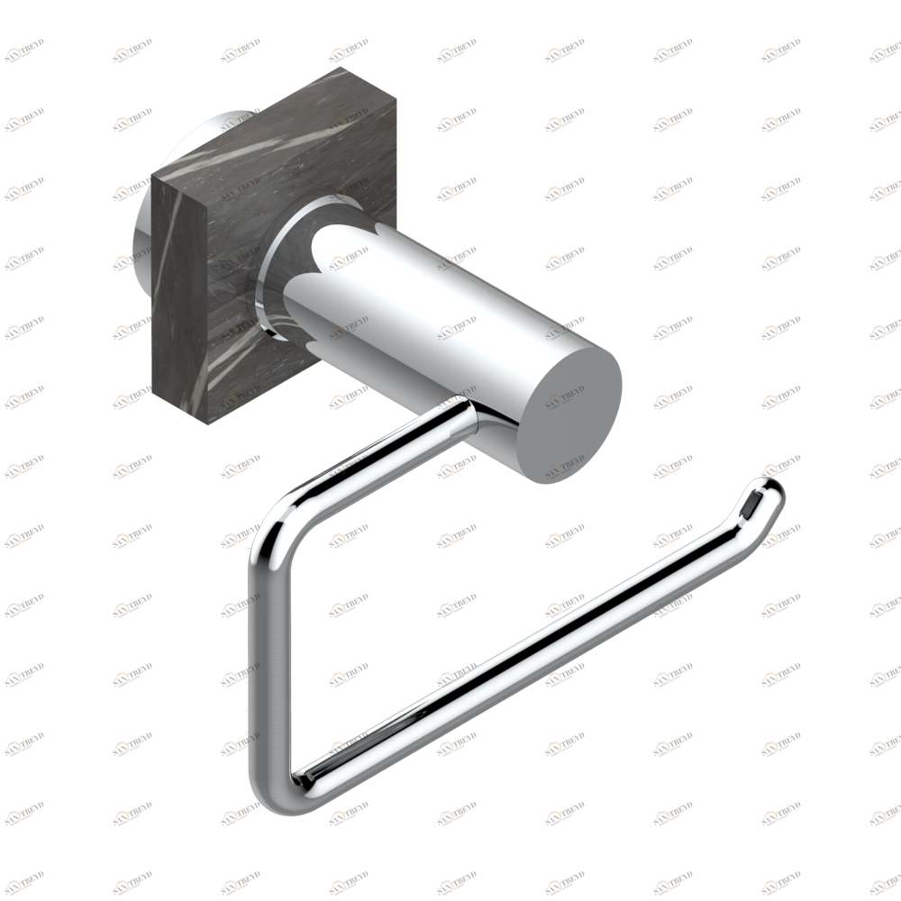 G3T-538A Бумагодержатель настенный без крышки Thg-paris Montaigne marbre Leonardo Grey Хром G3T-538A CAT.A