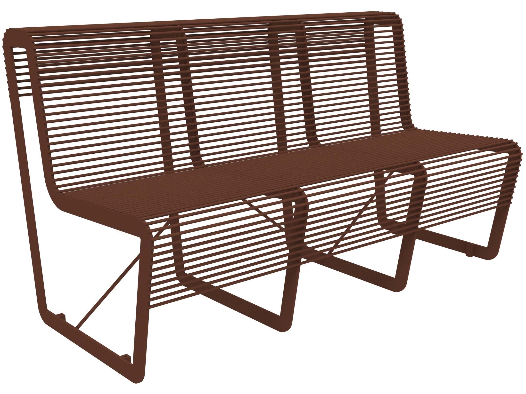 Оцинкованная стальная скамья со спинкой Lazzari Light ARCH-00099033 - Вид №21