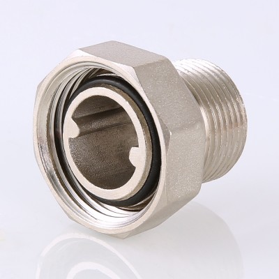 VTr.015.N.04 Фитинг резьбовой – полусгон с накидной гайкой Valtec 1/2"  - Вид №3