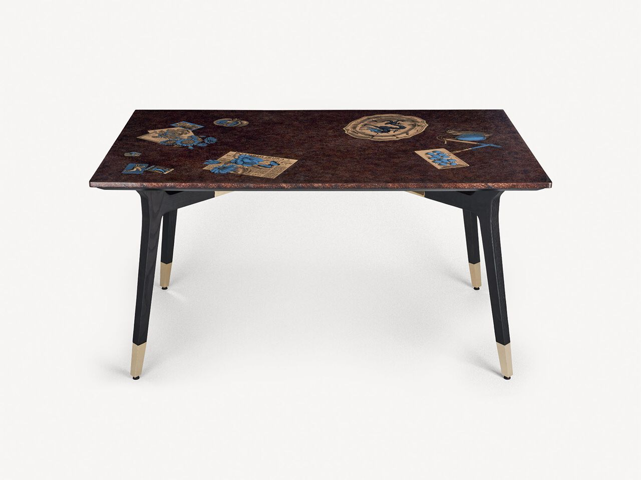 Деревянный прямоугольный стол Fornasetti OGGETTI SPARSI ARCH-00118608