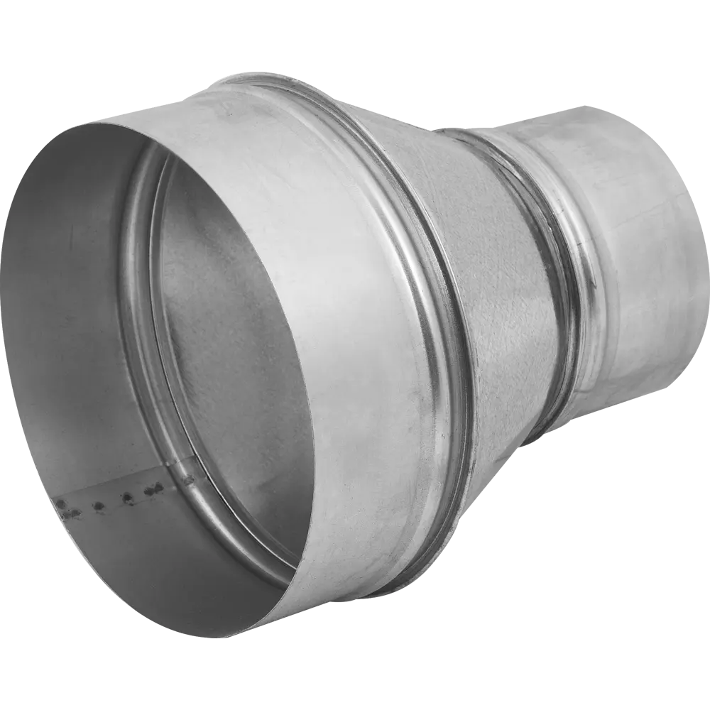 Переходник для круглых воздуховодов Ore D200/125 мм оцинкованный металл STLM-2127771