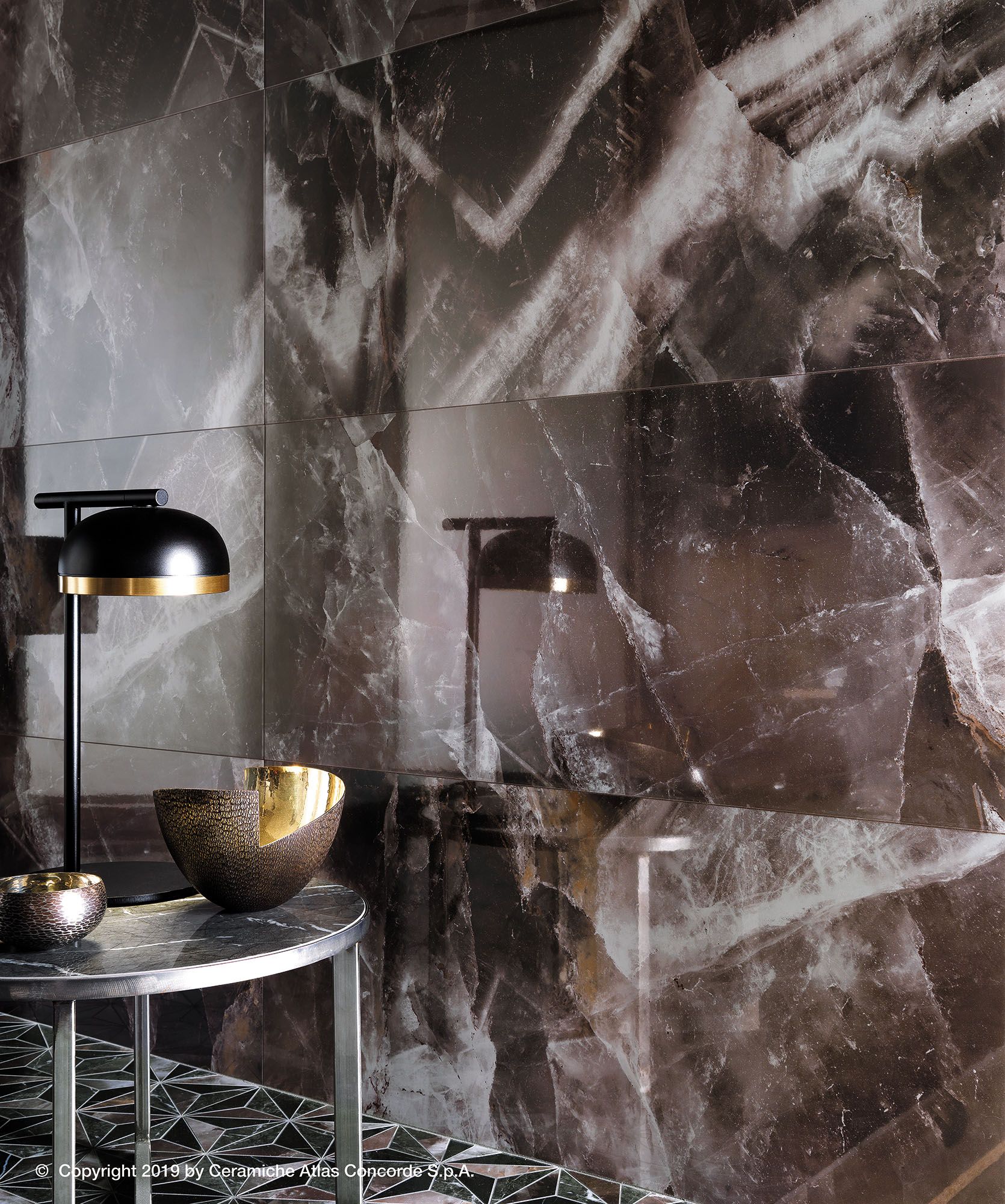 Белое керамическое покрытие с эффектом мрамора Atlas Concorde Marvel Dream ARCH-00073412 - Вид №26