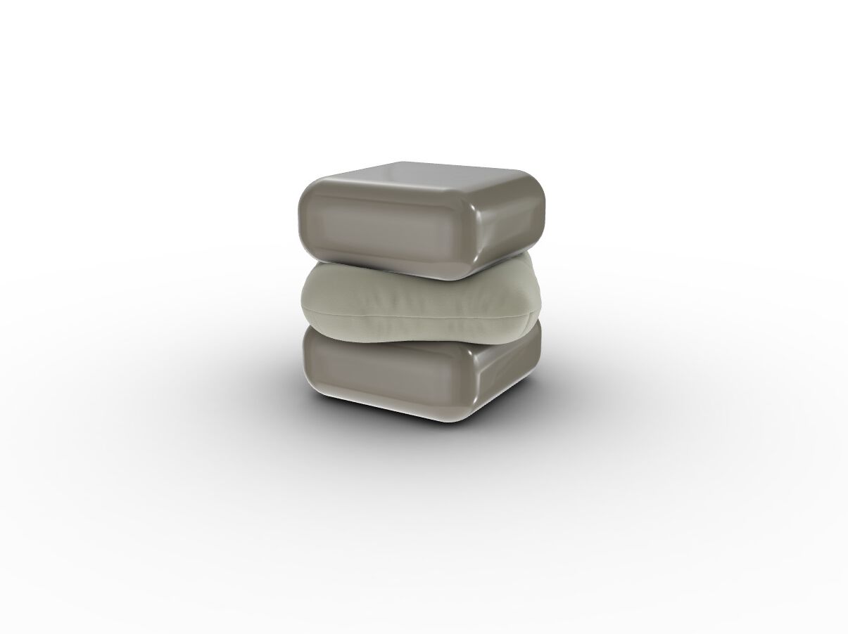 Низкий журнальный столик из лакированного дерева и кожаная подушка Poltrona Frau ARCH-00148934 - Вид №2