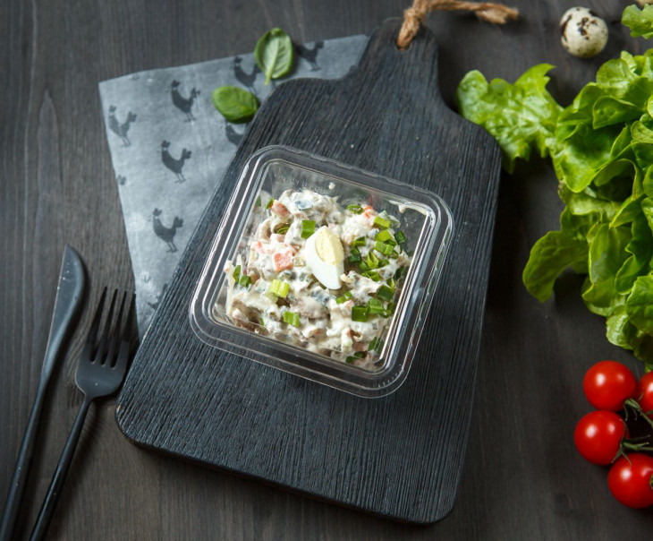 7900 Салат "Столичный" с жареными шампиньонами Вкусляндия  - Вид №2