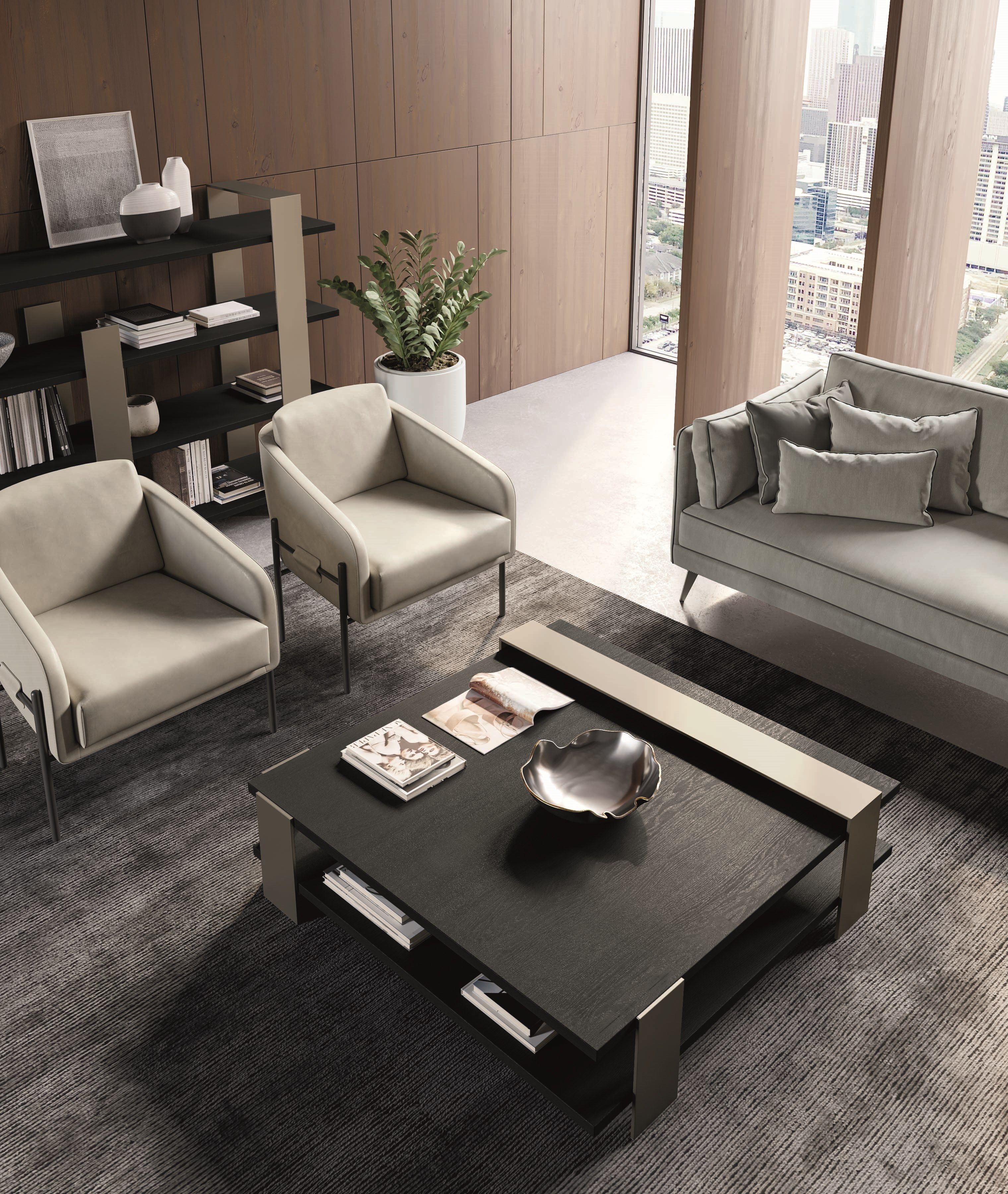 Деревянный прямоугольный низкий журнальный столик Dall'Agnese Киото ARCH-00078269 - Вид №1