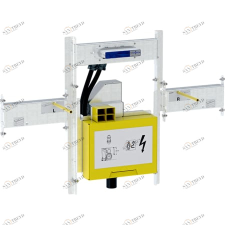 GEBERIT 461.472.00.1 Комплект Geberit GIS для раковины Geberit ONE и встраиваемого в стену смесителя Geberit ONE, с внутристенным поворотным сифоном, с внутристенным Clou 