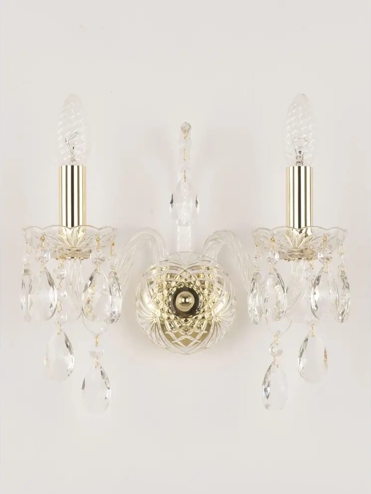 90027428 Настенный светильник BOHEMIA IVELE CRYSTAL 105B.2.141.G цвет золотой STLM-0089539