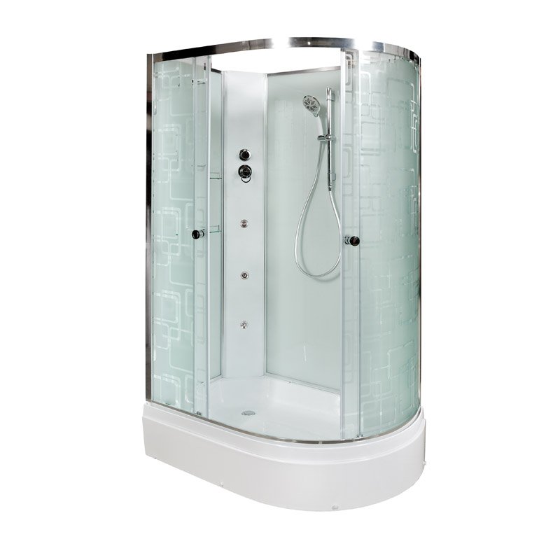 Душевое ограждение С 09 Душевое ограждение DETO Серия С ЕМ2712 L  N с гидромассажем (гм.) - Вид №21