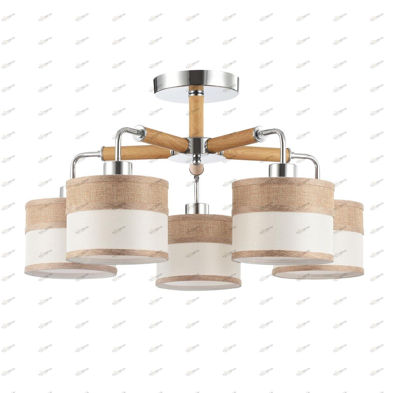 Потолочная люстра Freya Helen FR5329-PL-05-CH FREYA HELEN 187918 Коричневый 