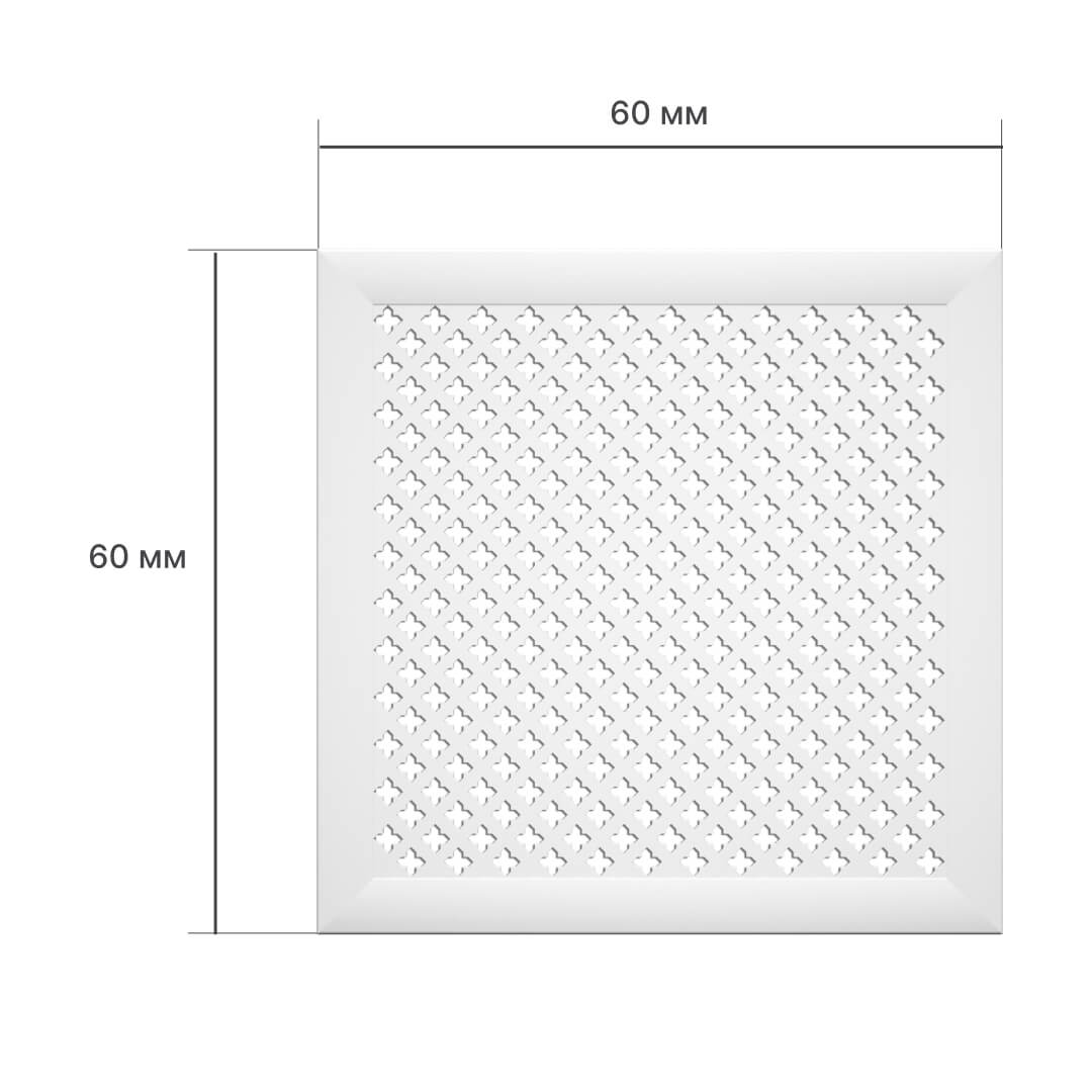 Экран для радиатора 60х60 см Готико белый STELLA Standart STSR-1108 - Вид №2