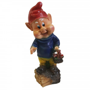 84549161 Фигура садовая «Гном малый с корзинкой» высота 33 см