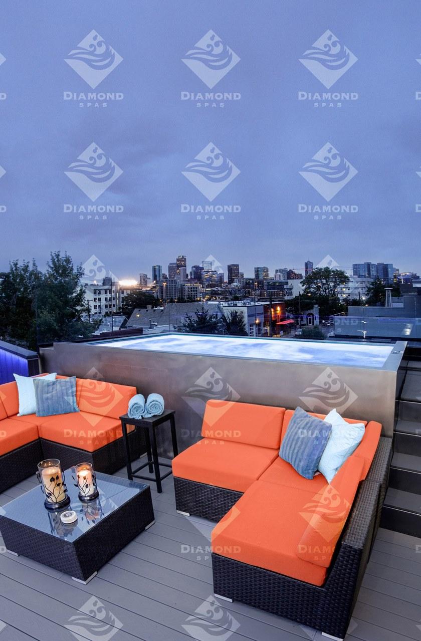 Diamond Spas Прямоугольная гидромассажная ванна для улицы sun-id-1508953 - Вид №1