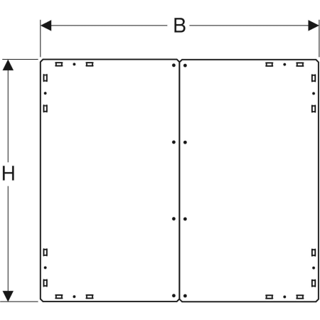 GEBERIT 461.463.00.1 Задняя стенка для монтажной коробки для зеркального шкафа Geberit ONE  - Вид №3