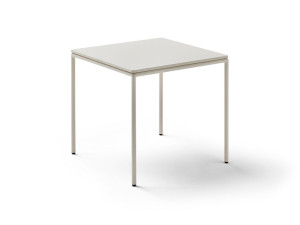 Квадратный алюминиевый журнальный столик с керамической столешницей