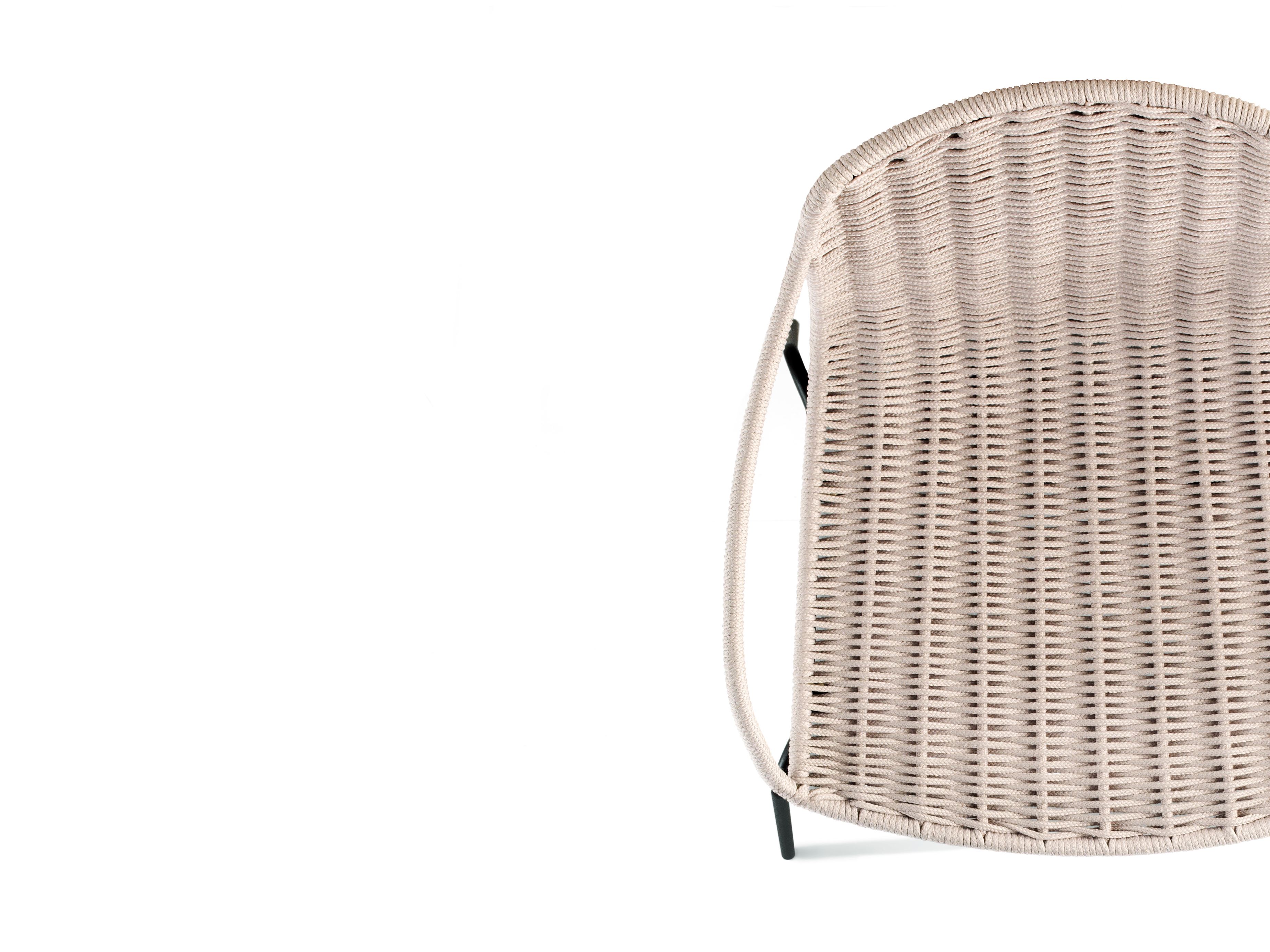 Веревочный штабелируемый садовый стул с подлокотниками EXPORMIM Lapala ARCH-00072033 - Вид №5