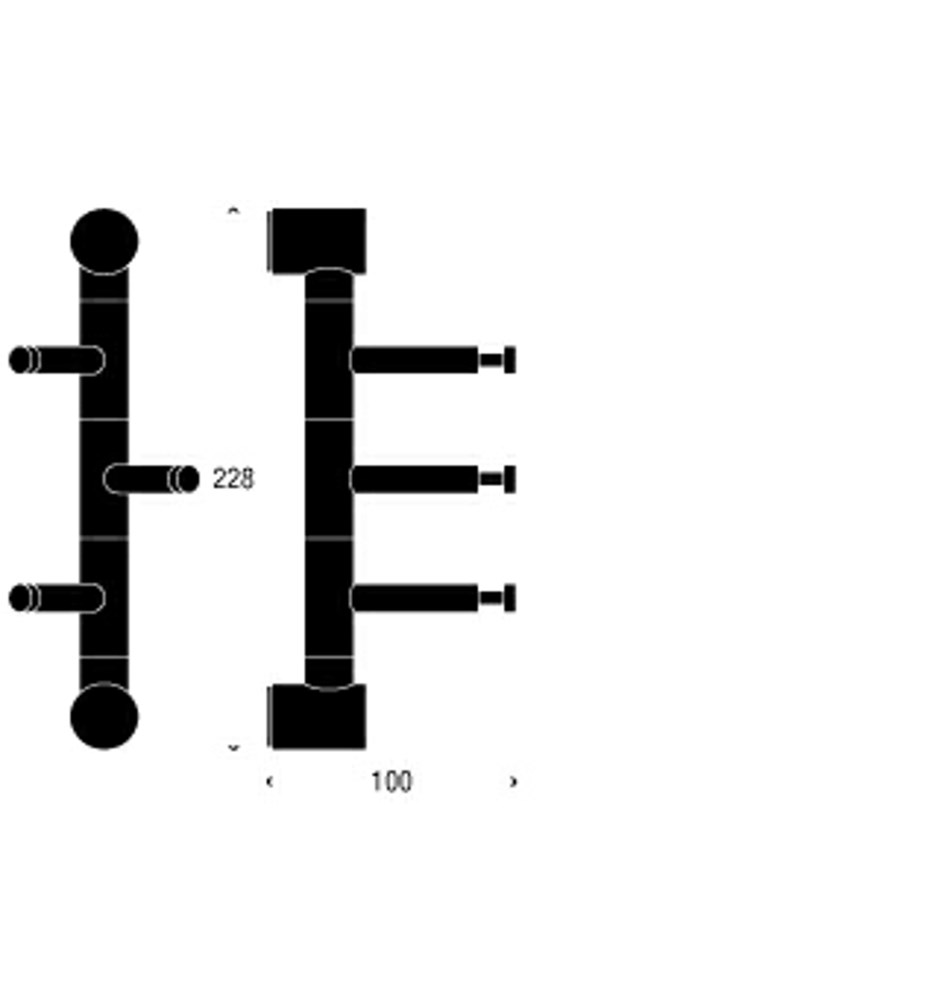 FROST Вешалка для верхней одежды 1 » полированная Нержавеющая сталь Полированный O1904-1  - Вид №1