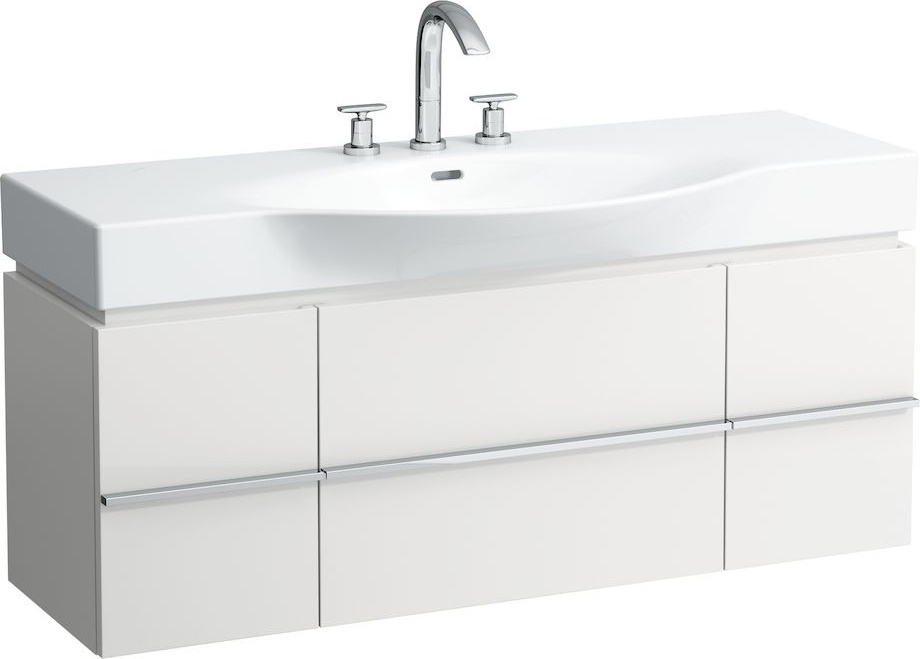 H4013020754631 Шкафчик под раковину, для раковин 811704, 812704, 2 выдвижных ящика с 2 дверцами, 2 стеклянные полки LAUFEN PRO