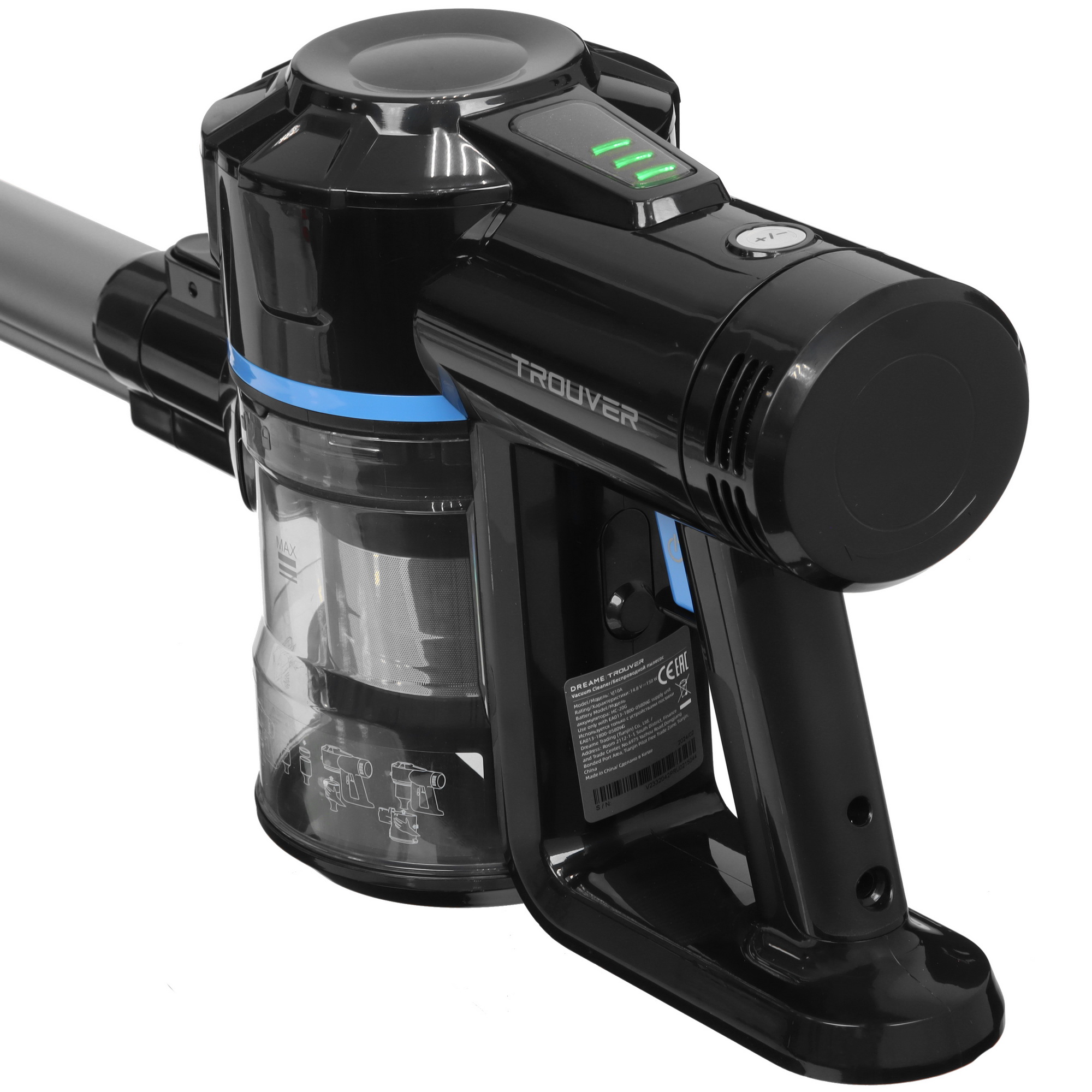 5451523 Пылесос  вертикальный  Dreame Trouver J10  черный STDN-0000458 - Вид №3