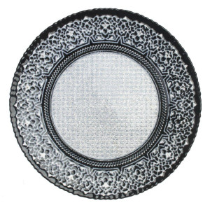 90350761 Блюдо для сервировки Guangdong Light Houseware Co. LTD стекло 758965 цвет черный Серебро STLM-0196276 TIANQIN ARTS AND CRAFTS