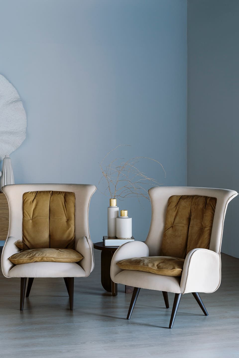 Кресло из нубука с высокой спинкой Greenapple BARÃO ARCH-00069739 - Вид №7